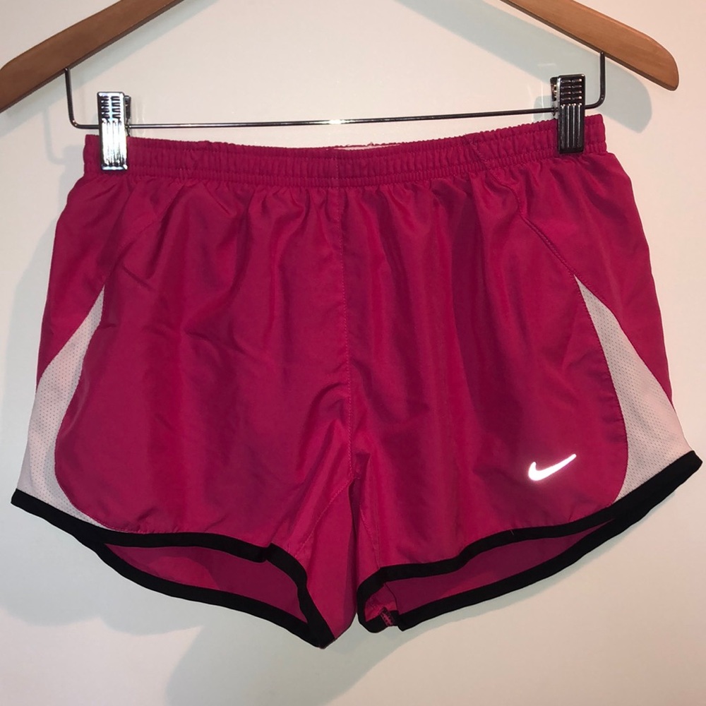 Nike Shorts - Pink w/ white and black-Size Small